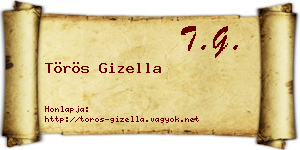 Törös Gizella névjegykártya